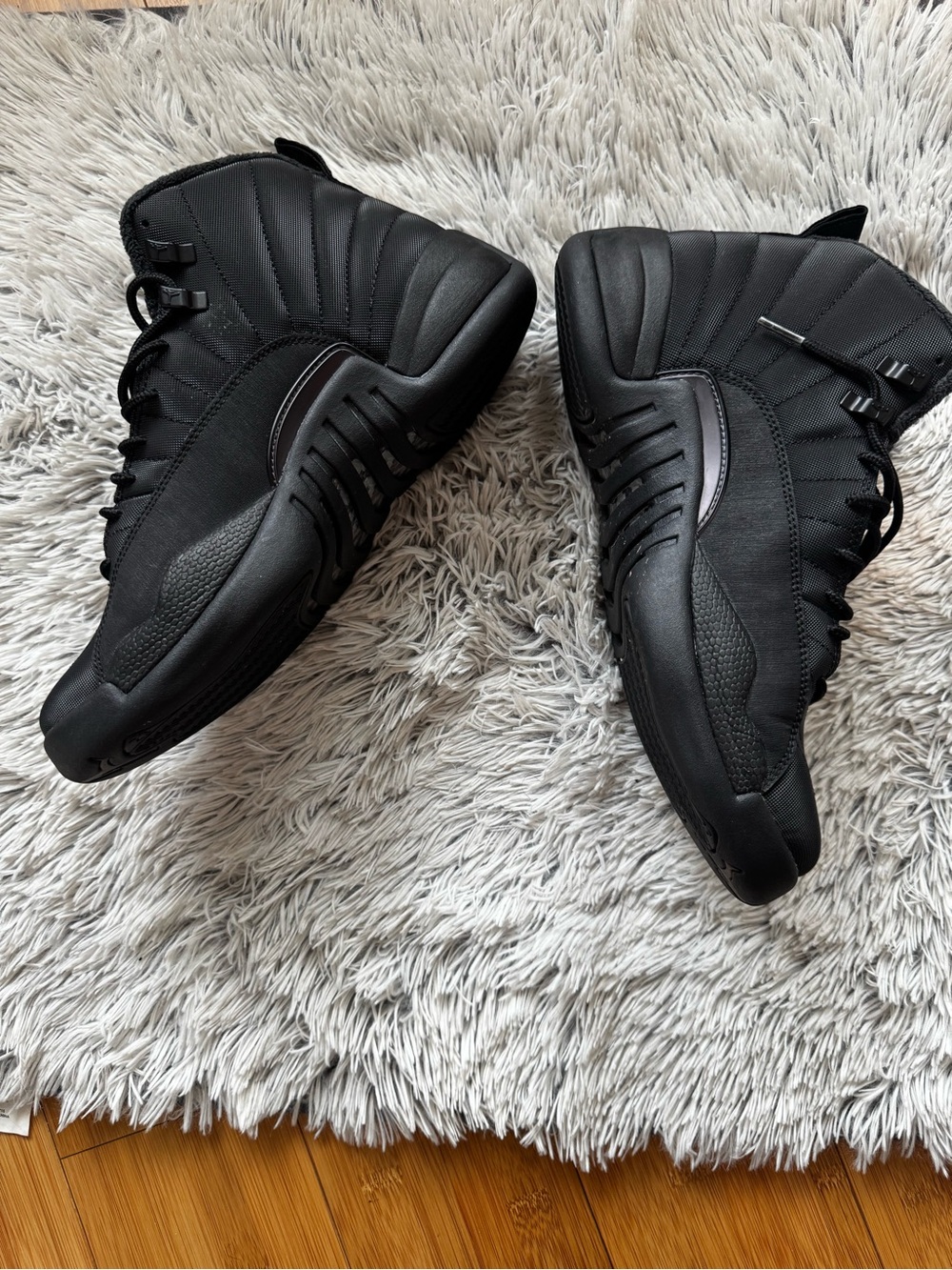 Authentic Air Jordan 12’s. All Black Mens size 10.5 - Picture 7 of 10